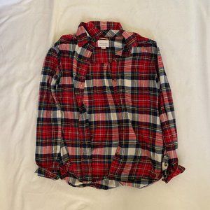 American Eagle Red Plaid Flannel